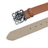 Loewe Smooth Buckle Lychee Grain Men's Leather Belt - Versatile, Fashionable Influencer Style in Stock