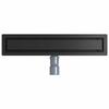2 in 1 Shower Drain with 360 degrees  Siphon Black 50 cm Stainless Steel 304