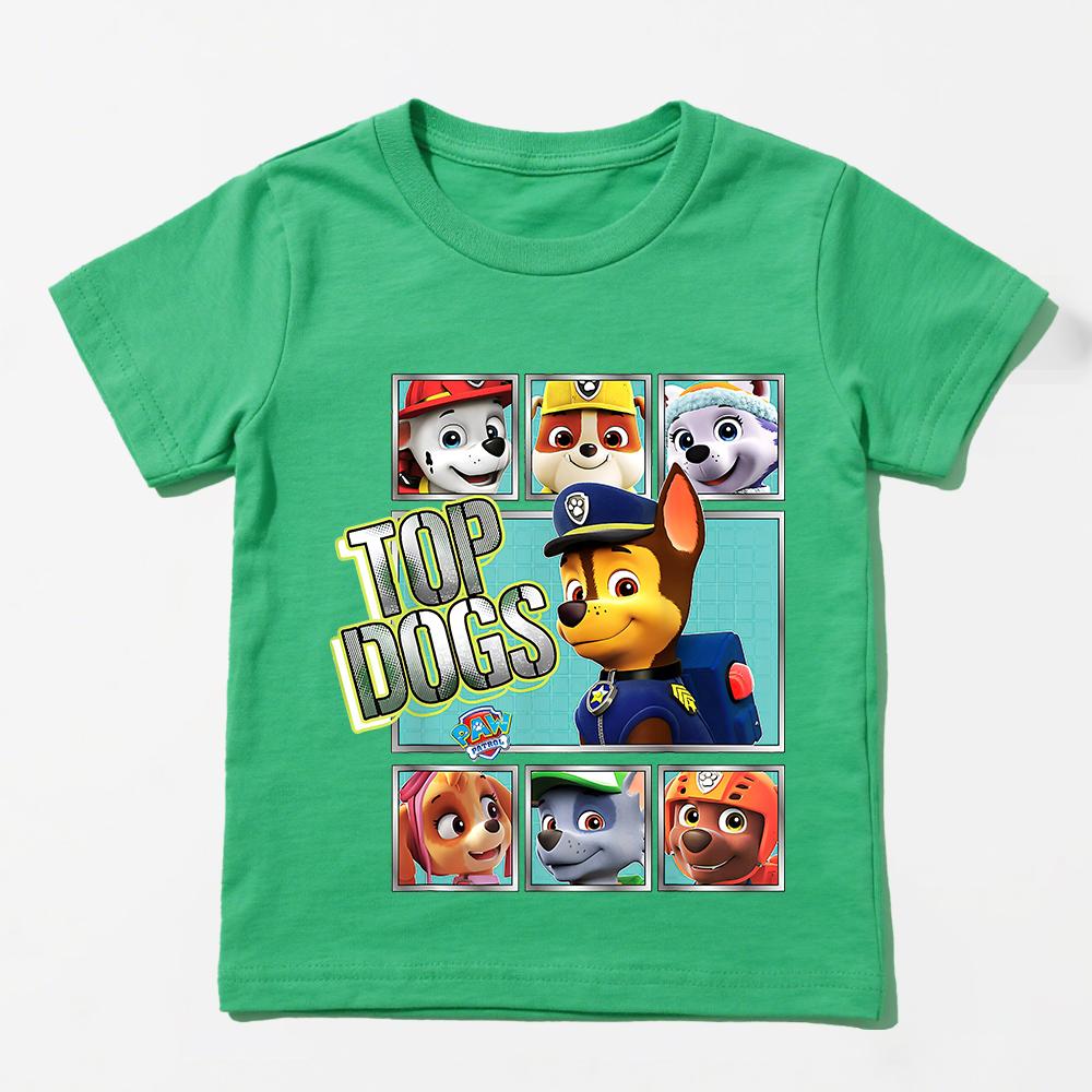 Paw Patrol Graphic Tee for Children Casual Cotton T Shirt Boys Girls Everyday Wear Soft Breathable