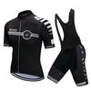 Летний короткий комплект одежды для езды на велосипеде, мужские спортивные трикотажные костюмы, черные брюки-комбинезон
