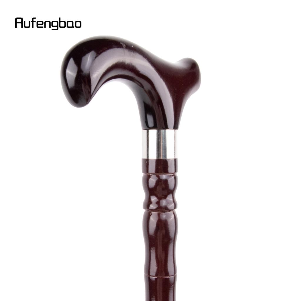 Коричневая деревянная трость с одним шарниром, модная, для ходьбы, декоративная, для косплея, на Хэллоуин, булава, костыль, жезл, посох, 92 см