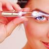 Catch Up Light Guide Epilate Eyelash Eyebrow Hair Removal Tweezer Facial Hair Remover Stainless Steel