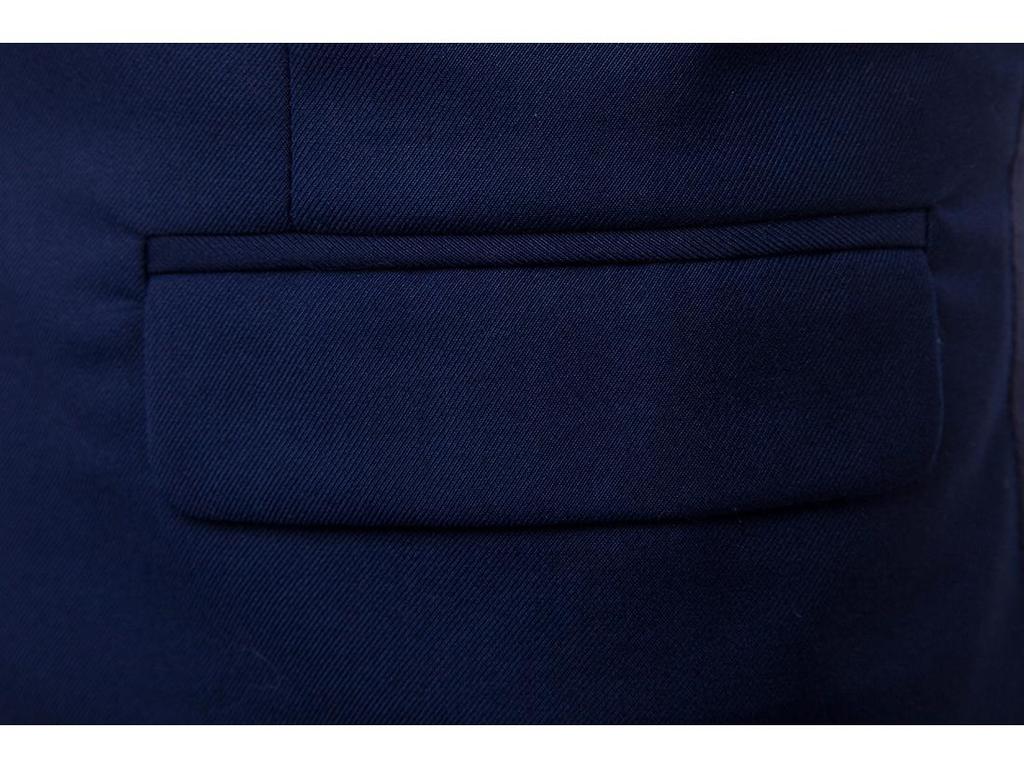 Men's Slim Korean Style Solid Color Groomsmen Vest XF001, Multi-Size Options