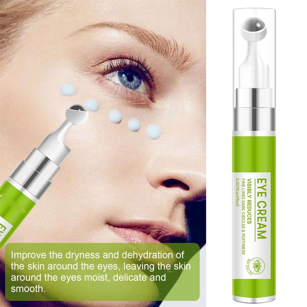 Шариковый крем для век увлажняет и питает кожу вокруг глаз, снимает отечность и уменьшает мелкие морщинки и темные круги вокруг глаз 15 мл