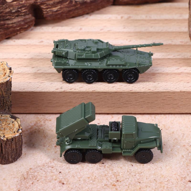 4 шт./комплект 1/144 Советская реактивная система залпового огня БМ-21 Град Итальянский танк Centauro B1 4D Стальной шар Военная модель Скользящая игрушка
