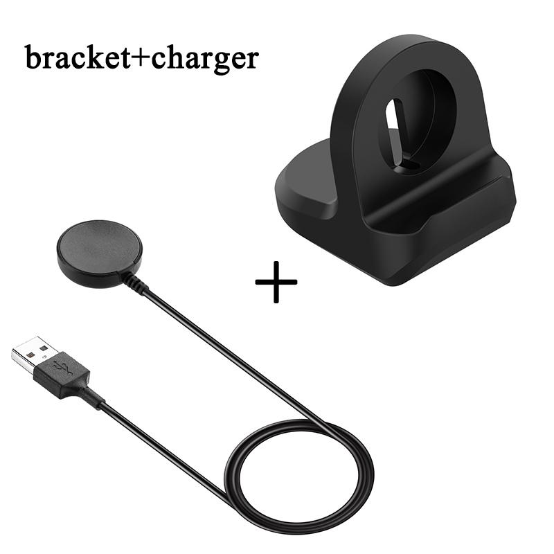 USB Charger Cable For Samsung Galaxy Watch 3 4 Classic 46mm Universal Bracket Smartwatch Charging Stand For Active 1 2 SM-R820