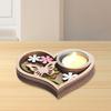 Wood Carving Butterfly Candle Holder Love Heart Votive Tealight Candle Stand Living Room Bathroom Candlestick Decoration Table Centerpiece