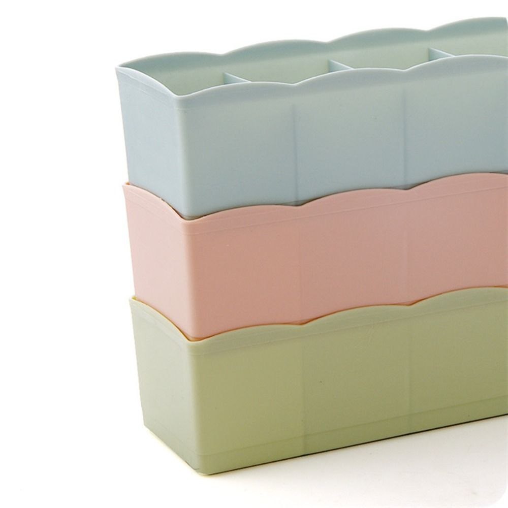 Коробка для хранения мелочей с пятью отделениями, контейнер для хранения, органайзер для нижнего белья и носков, разделитель для ящика