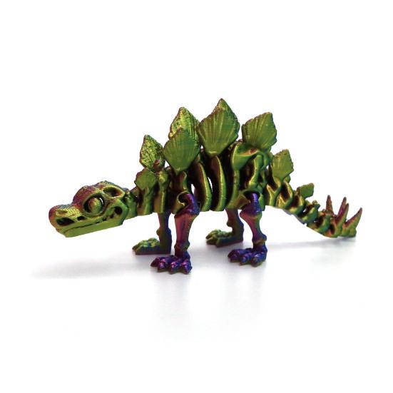 Статуэтка динозавра стегозавра, напечатанная на 3D-принтере, с подвижными суставами, фигурка динозавра, реквизит для фотографии, настольный