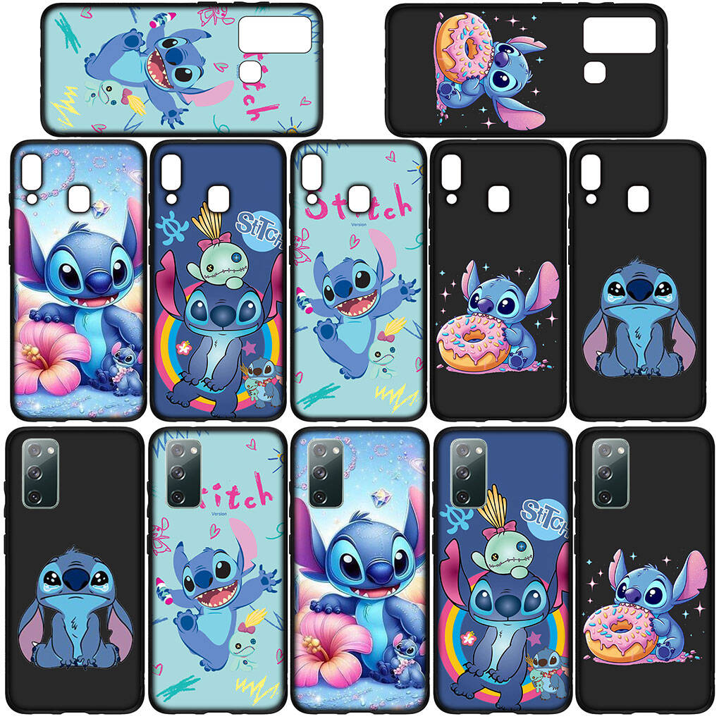 Phone Case for Samsung Galaxy S25 S23 S22 S21 S24 Ultra FE A05 A06 A15 A16 A36 A37 A35 A54 A55 A56 A57 A25 A26 A53 A17 Cartoon Lilo Cute Stitch Cover