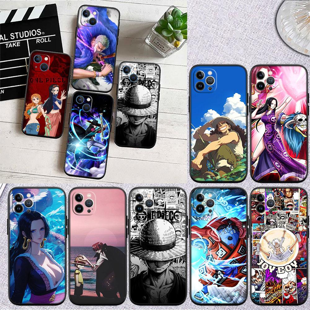 One Piece Soft Shell Phone Case for iPhone 16 15 14 13 12 Pro Max Plus Mini