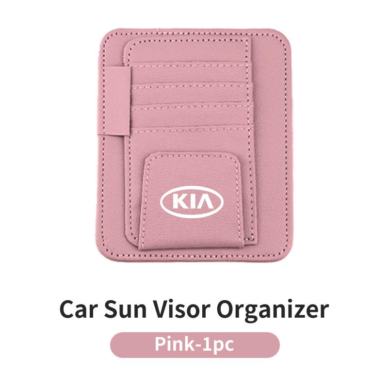 Car Visor Sunglasses Holder Card Bag Glasses Storage Clip Accessories For KIA Sportage Rio Ceed Morning Proceed K5 Sorento Pican NK2
