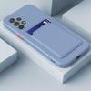 Чехол-держатель для карт из жидкого силикона для Samsung Galaxy A54 A53 A34 A14 A73 A33 A23 A13 A72 A52 A32 A22 A12 A91 A71, противоударный чехол
