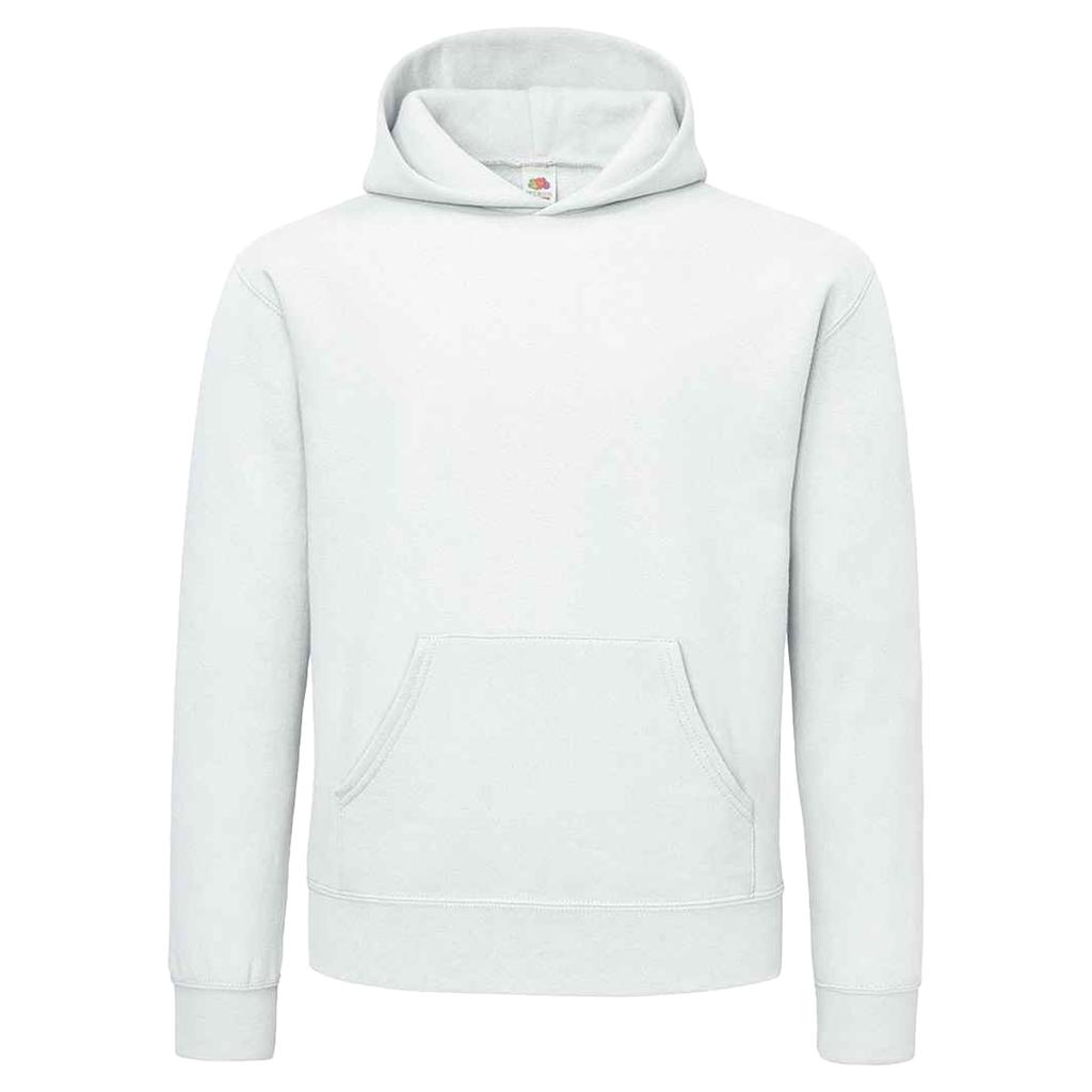FRUIT OF THE LOOM Мужская однотонная толстовка с капюшоном Supercotton