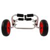 Kayak Trolley Aviation Aluminum 25cm Diameter PU Wheel Adjustable Folding Boat Carrier Cart