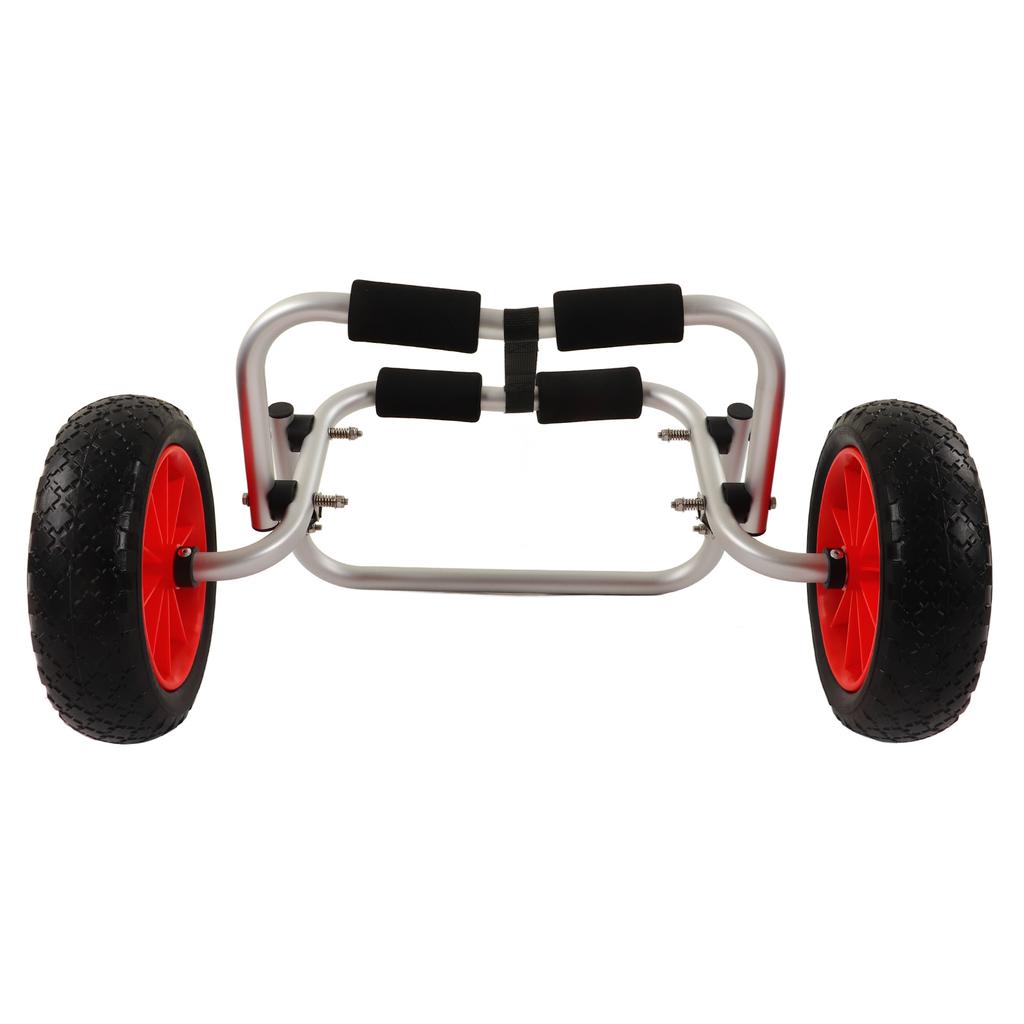 Kayak Trolley Aviation Aluminum 25cm Diameter PU Wheel Adjustable Folding Boat Carrier Cart