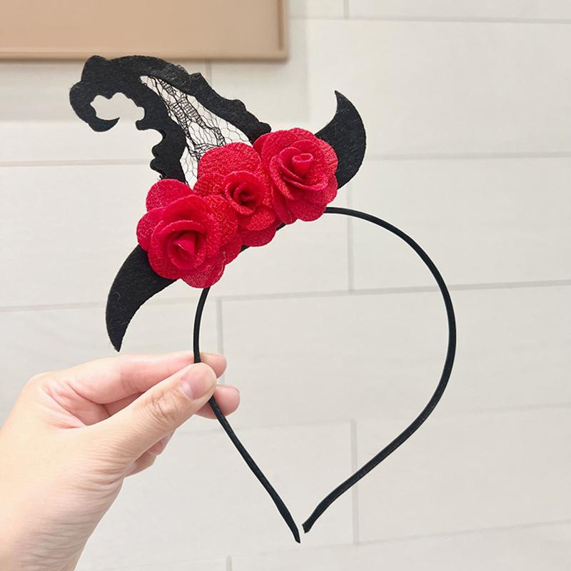 Хэллоуин наряды Cos смешная повязка на голову злой тыквенный призрак обруч для волос для женщин реквизит для фотосессий череп шляпа ведьмы головной убор