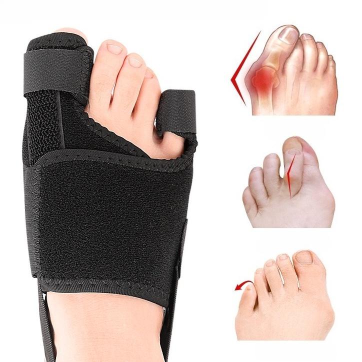 Корректор косточки на ноге Разделитель пальцев ног Hallux Valgus Корректор косточки Ортопедические стельки Регулятор большого пальца стопы Коррекция Педикюр Выпрямитель