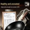 KOBACH 30cm Uncoated Forged Hammered Iron Wok