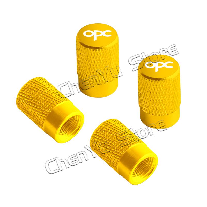 4Pcs OPC Logo Car Metal Wheel Tire Valve Caps Stem Case Dust Cap For Opel Astra Insignia Corsa Rocks Junior Accessories Styling PF5