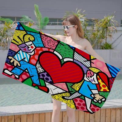 Britto Art Большие Микрофибровые Пляжные Полотенца Быстросохнущее Полотенце Песочные Пляжные Полотенца Полотенце для Бассейна Для Путешествий Пляж Бассейн Йога