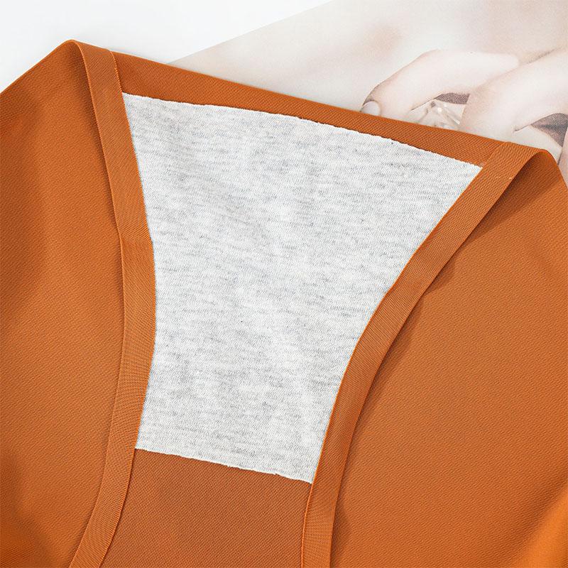 Women Ice Silk Solid Seamless Underwear Pantie Color Soft Comfortable Briefs Lingerie Women Underwear Briefs