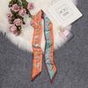 Brand Horse Bag Scarf 2024 New Design Wow Women Luxury 100% Silk Scarf Fashion Headwear Skinny Hair Scarves Neckerchief