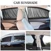 2 шт. 50 см автомобильный солнцезащитный козырек боковое окно занавеска авто складная УФ-защита аксессуары черная чистая ткань авто аксессуары