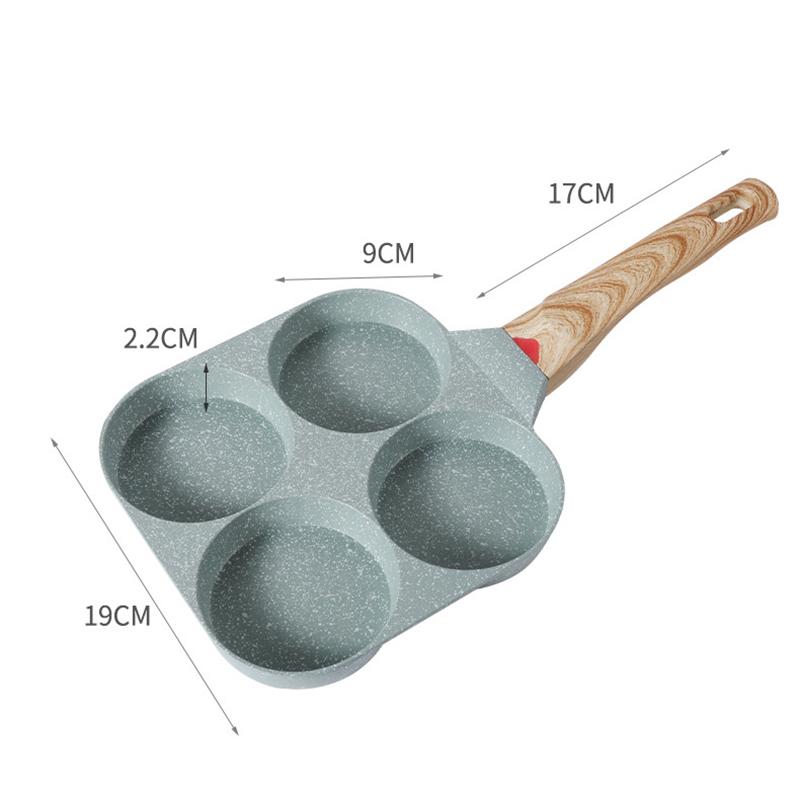 Egg Frying Pan Nonstick Pancake Pans 4-Cups Cookware Pancake Pan Egg Pan Suitable for Gas Stove Induction Cooker