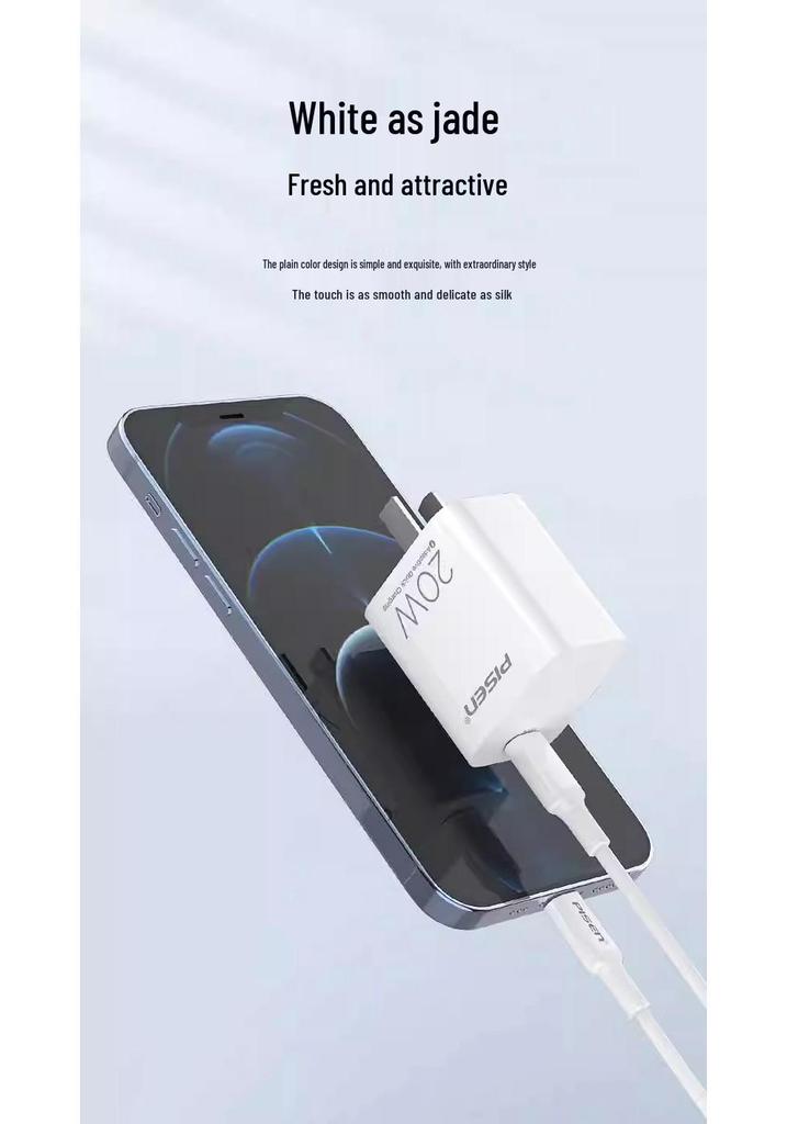 PISEN 20W PD Быстрое зарядное устройство - Безопасный, Складной, Компактный, Портативный дорожный набор для зарядки устройств Apple