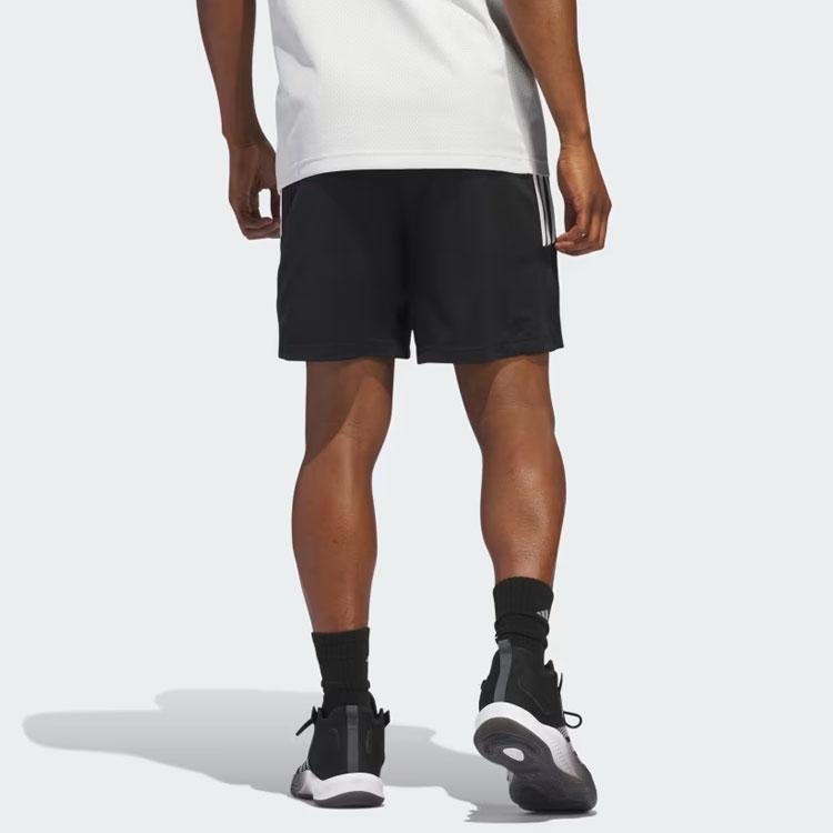 adidas Шорты для баскетбола Legends 3 полосы Мужские Черные IU2432