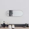 Wall Mirror Silver 40 x 15 cm Oval