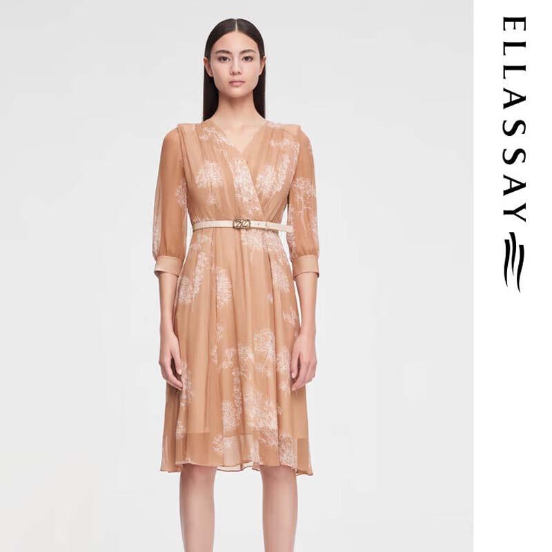 ELLASSAY Elegant Versatile Printed Dress EWE352Y15200