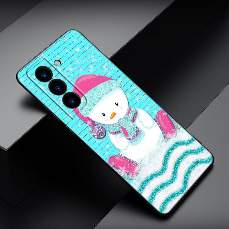 Чехол для телефона Merry Christmas для Samsung Galaxy S22 Pro S21 S20 FE Ultra S10 Lite S10 S10E S9 S8 Plus, мягкий черный чехол из ТПУ