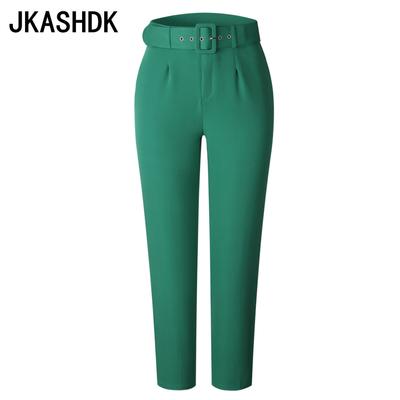 Женские модные повседневные однотонные брюки с принтом на лето и весну, брюки с высокой талией и капри