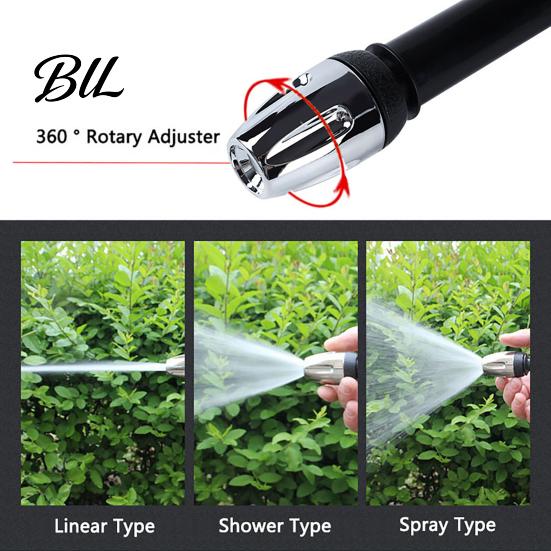 Versatile Garden Hose Nozzle with Foam Cannon, 3 Spray Modes, High-Pressure Car Wash Sprayer Nozzle, Heavy Duty Booster for Washing Outdoor