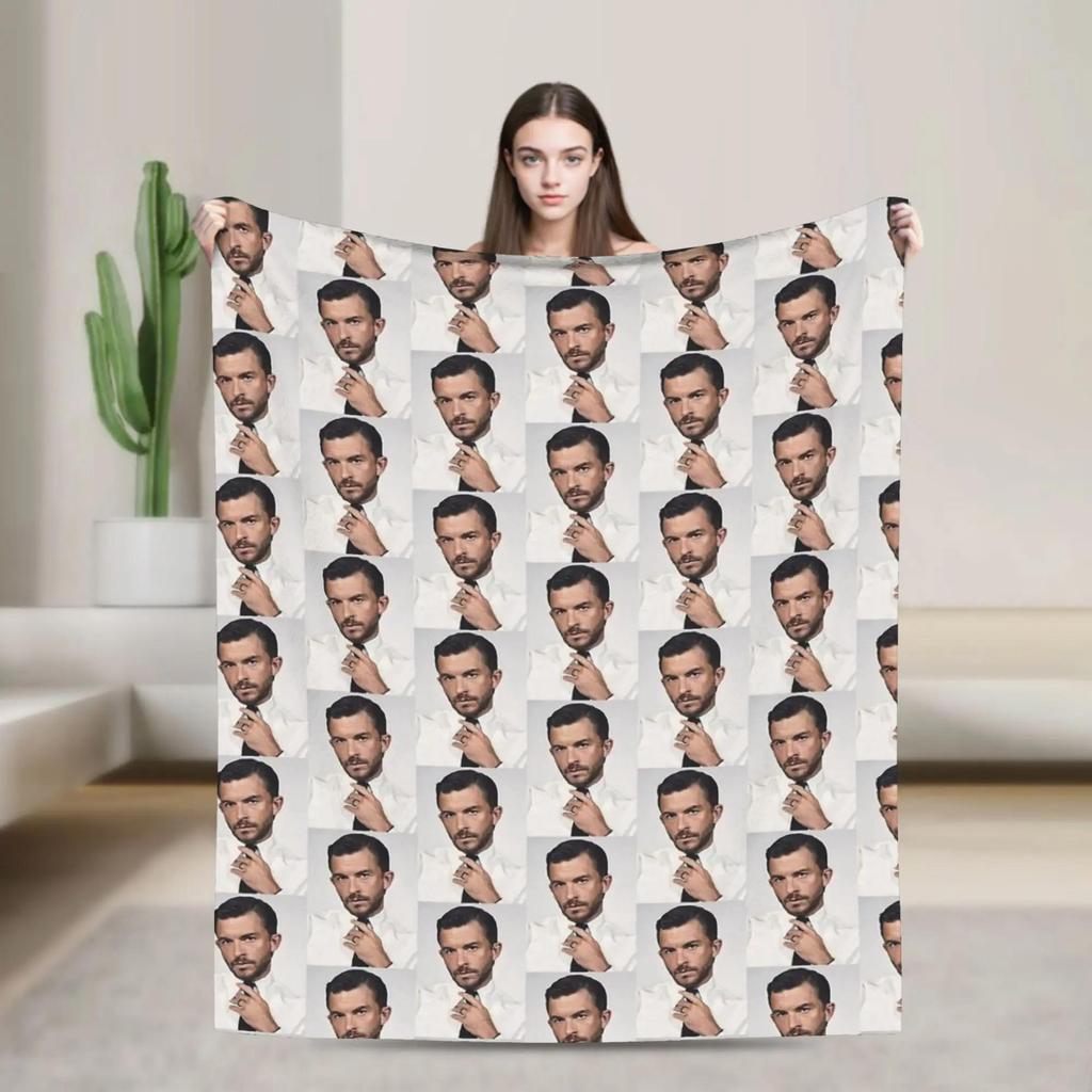 Warm Vintage Style Throw Blanket by Jonathan Bailey Soft Flannel Decorative Bedspread for Couch Chair or Sofa Cover