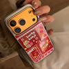 Позолоченный Красный Пони Коллаж Чехол для Мобильного Телефона Iphone16promax 13 Новый Год 14 Apple 17 Подходит для Нескольких Моделей