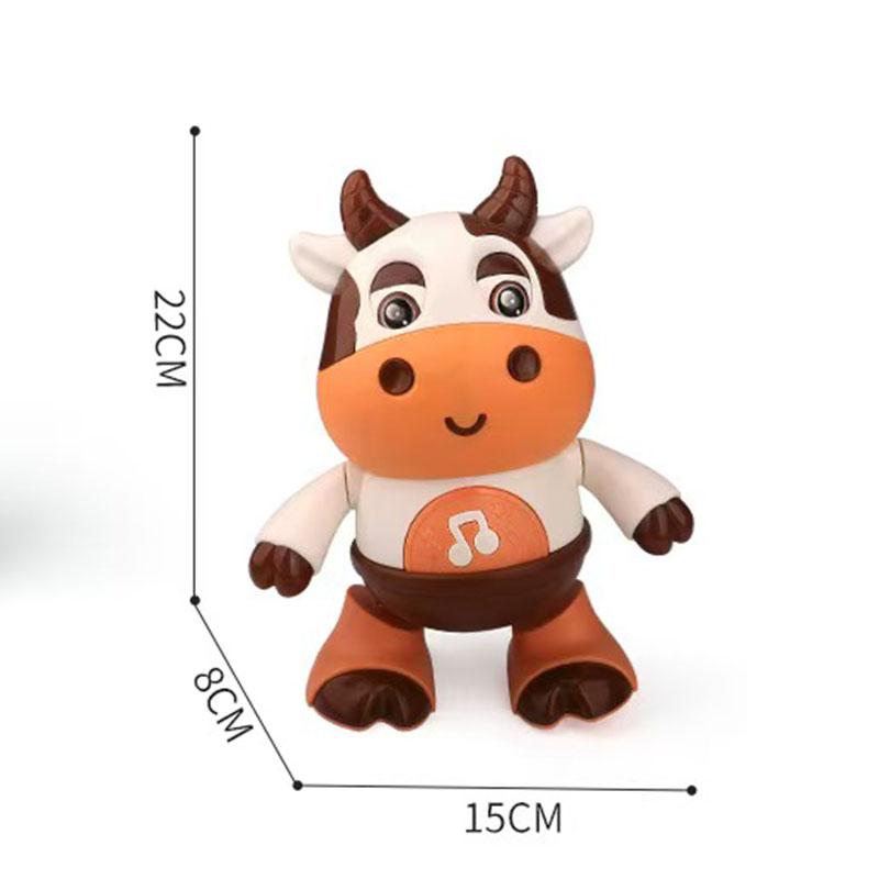 Танцующая корова - Электрическая музыкальная плюшевая корова со смешными песнями и движениями, Интерактивные игрушки для малышей, Милый рождественский подарок для малыша