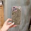Закаленное стекло с принтом леопарда и гепарда для iPhone 14 13 12 11 Pro Mini XS MAX 14Plus X XS XR Чехол