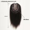 HAIRCUBE Remy накладные волосы из человеческих волос, средняя часть, черно-коричневые волосы для женщин с истонченными волосами, шелковая основа, зажим для наращивания волос 12 дюймов