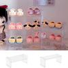 Transparent Desktop Display Rack Stackable Doll Shoe Rack Storage Rack  Handmade Paper Cup Cake