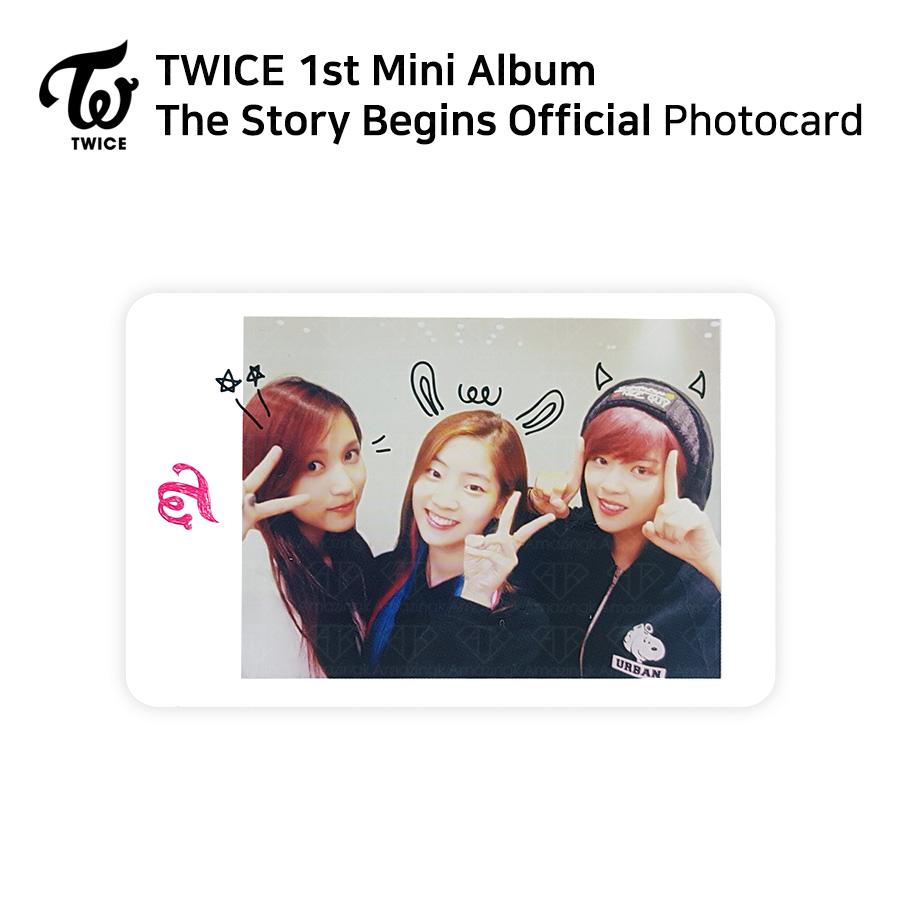 Twice 1-й мини-альбом The Story Begins Официальная фотокарточка RED WHITE Версия KPOP