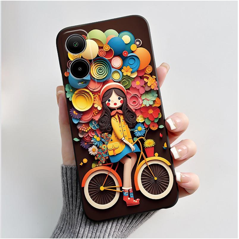 For Cricket Icon 6 Case AT&T Verge (SL219A) Back Cover Luxury Cute Heart Rabbit Funny Black Soft Silicone Protective Phone Case