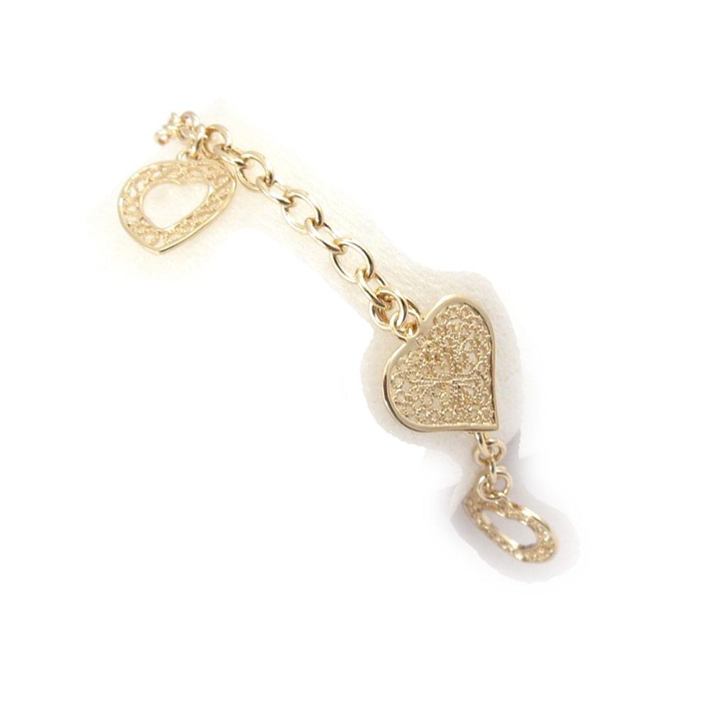 Les Trésors De Lily [J9611] - Позолоченный браслет «Любовь»