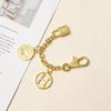 H House Gold Bag Charm Pendant: Women's Decorative Chain Keychain Accessory