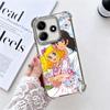 Candy 90s Cartoon Plating Phone Case For Xiaomi Redmi Note 14 15 Pro Plus 13 12 11 11S 11T 10 9S 9 5G Anti-Fall Airabag Cover
