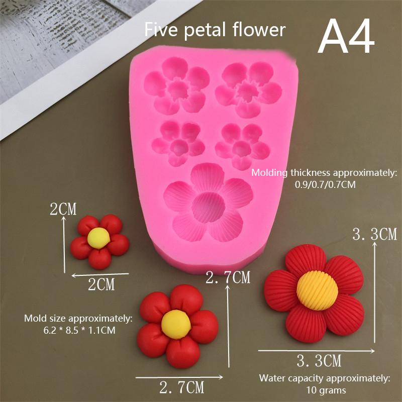 Милые мультяшные цветы, банты, пчелы, помадка, силиконовые формы, сделай сам, кексы, помадка, украшение торта, шоколадные конфеты, форма для выпечки