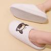 New Comfortable Home Cute Cartoon Snoring Dog Winter Cotton Slippers Men and Women Couple Thick-bottomed Warm Cotton Slippers