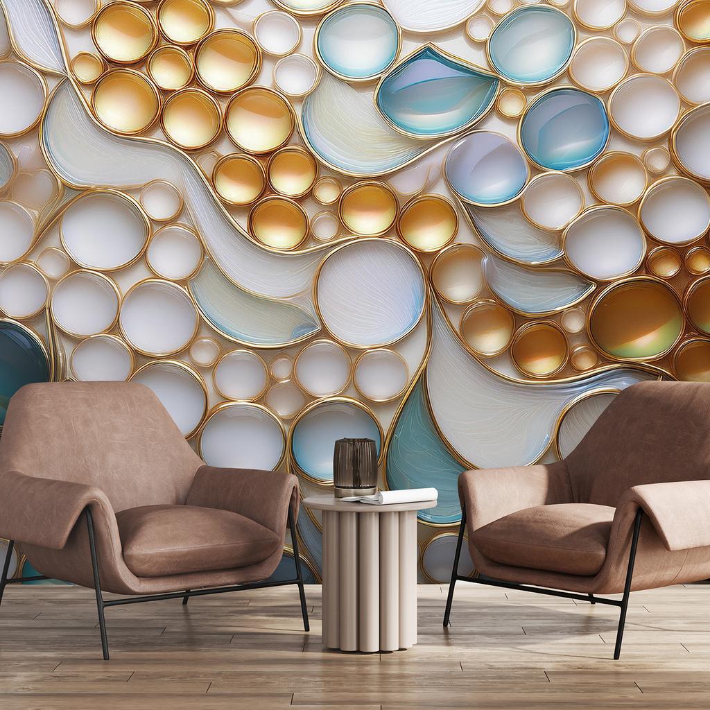 Wallpaper 3D abstraction of stones